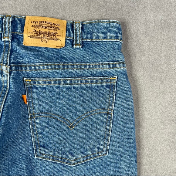 Vintage Levi's Men's Straight Blue Jeans Orange Tab - Picture 3 of 4